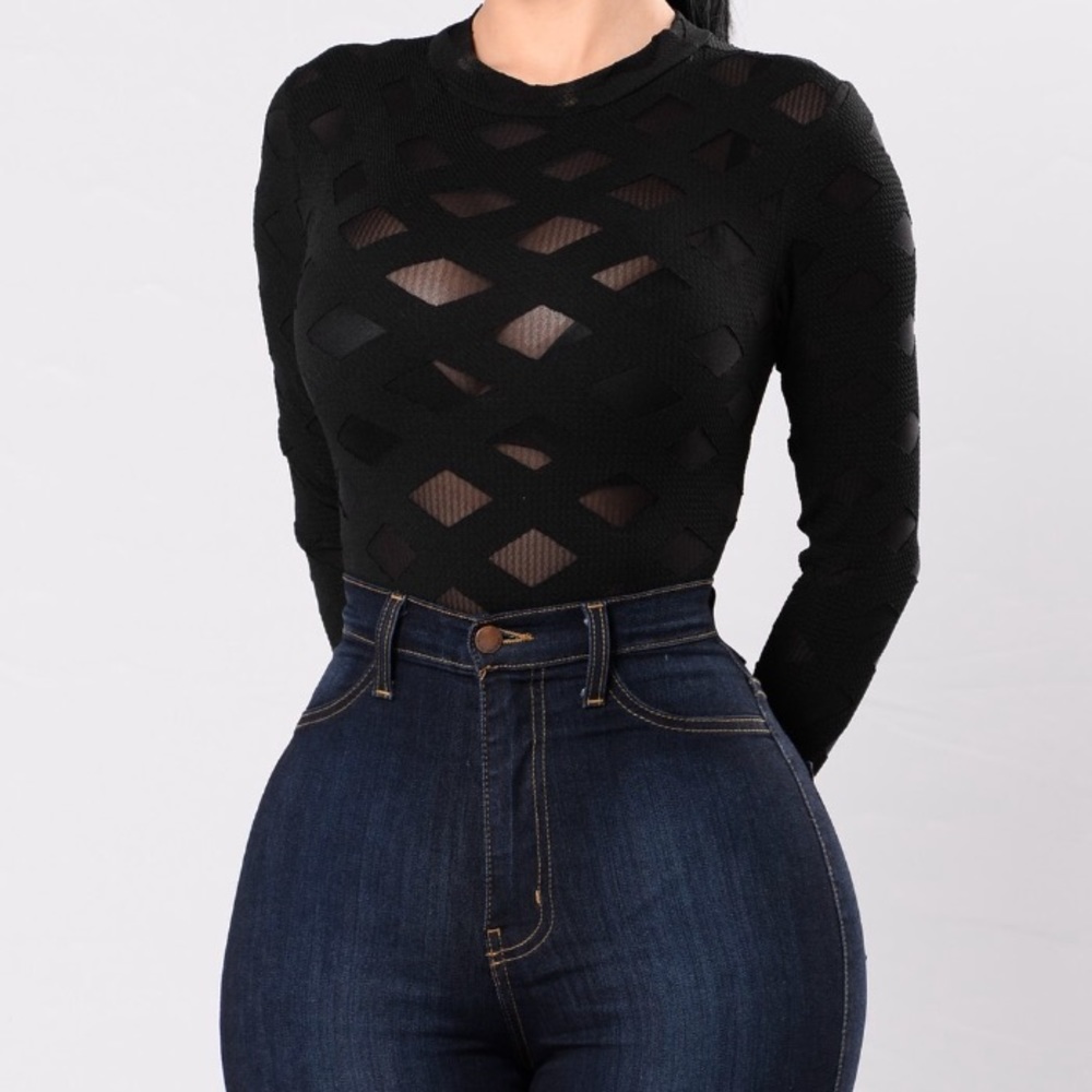 Sexy black bodysuit
